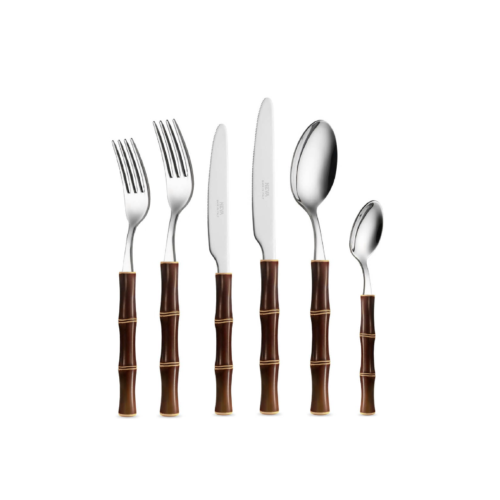 Bambou Marron - Cutlery - Rental