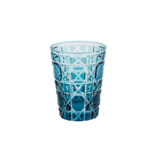Cannage Sky Blue - Glassware - Rental