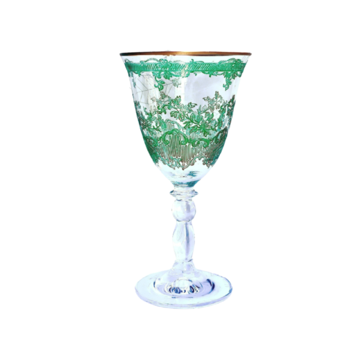 Green Flowers - Glassware - Rental