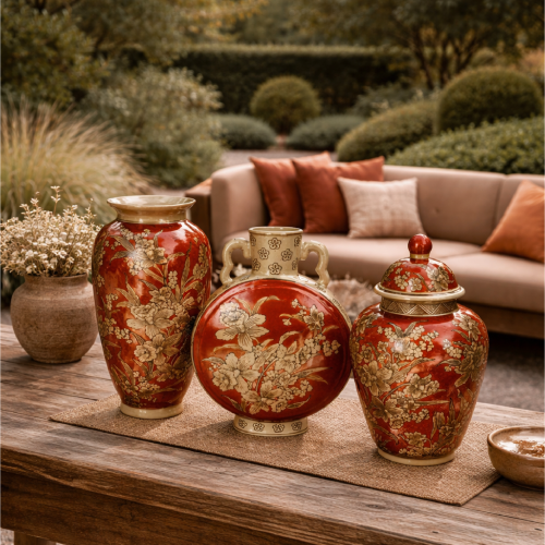 Chinoiserie Terre - Decorative Vases - Rental