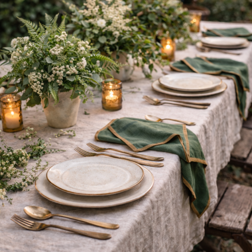 Olive Green - Napkins - Rental