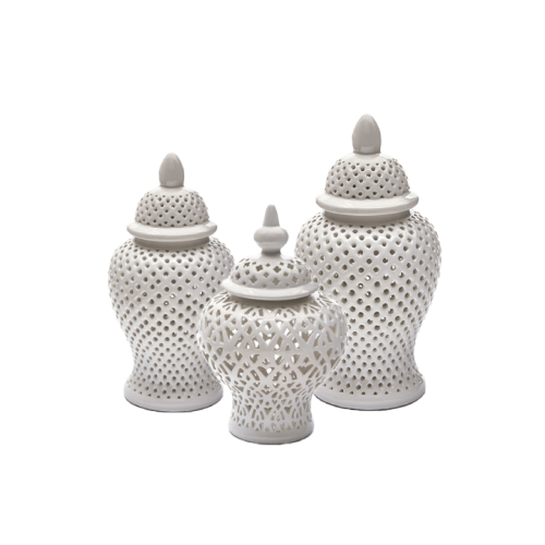Ivory Filigree - Decorative Vases - Rental