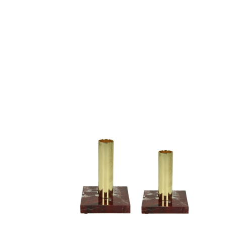 Rosso Aurum Candlestick - Candle Holders - Rental