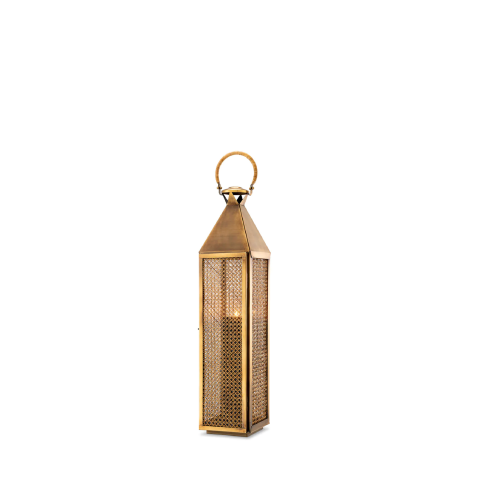 Grand Rattan Candle Holder - Candle Holders - Rental