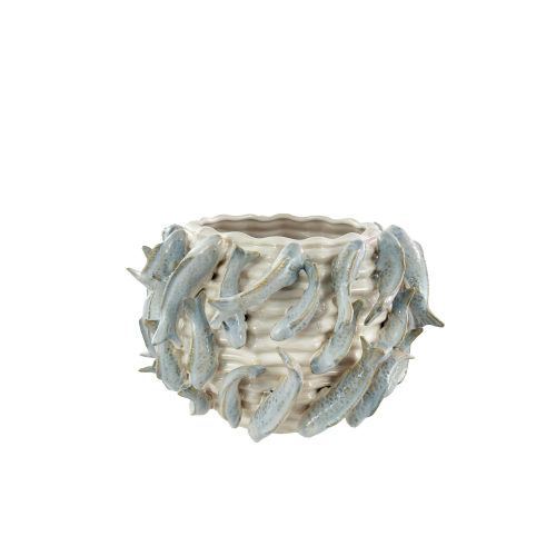 Ceramic Fish Pot Large - Decorative Vases - Shop